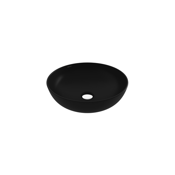Bocchi Sottile Slim Line Tezgah Üstü Yuvarlak 38cm. Siğ Lavabo - Mat Si̇yah - 1494-004-0125