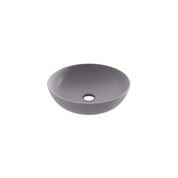 Bocchi Sottile Slim Line Tezgah Üstü Yuvarlak 38cm. Siğ Lavabo - Mat Gri̇ - 1494-006-0125
