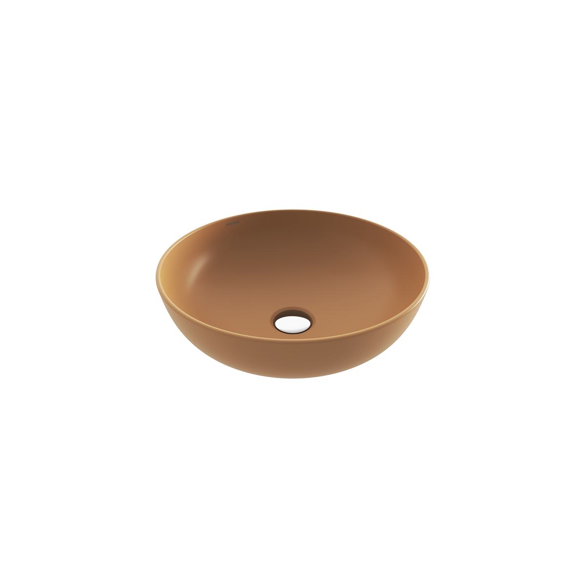 Bocchi Sottile Slim Line Tezgah Üstü Yuvarlak 38cm. Siğ Lavabo - Mat Kaşmi̇r - 1494-011-0125