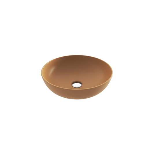 Bocchi Sottile Slim Line Tezgah Üstü Yuvarlak 38cm. Siğ Lavabo - Mat Kaşmi̇r - 1494-011-0125