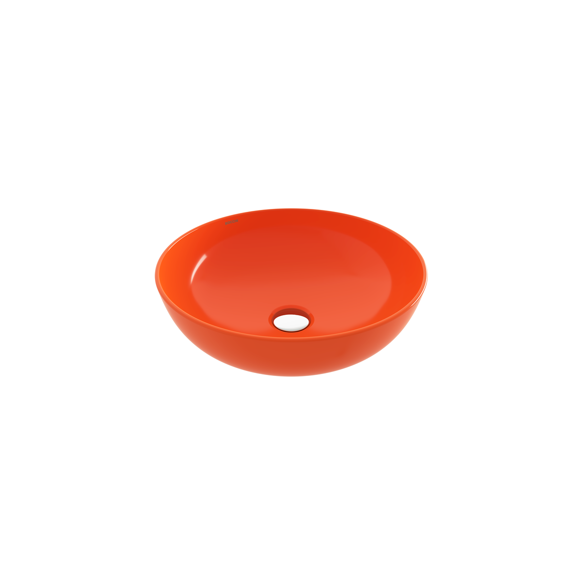 Bocchi Sottile Slim Line Tezgah Üstü Yuvarlak 38cm. Siğ Lavabo - P.turuncu - 1494-012-0125