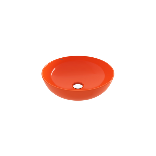 Bocchi Sottile Slim Line Tezgah Üstü Yuvarlak 38cm. Siğ Lavabo - P.turuncu - 1494-012-0125