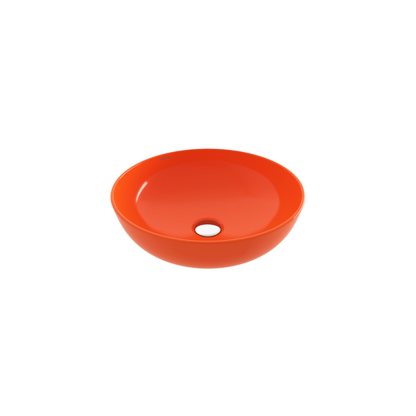 Bocchi Sottile Slim Line Tezgah Üstü Yuvarlak 38cm. Siğ Lavabo - P.turuncu - 1494-012-0125