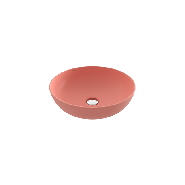 Bocchi Sottile Slim Line Tezgah Üstü Yuvarlak 38cm. Siğ Lavabo - Mat Somon - 1494-032-0125
