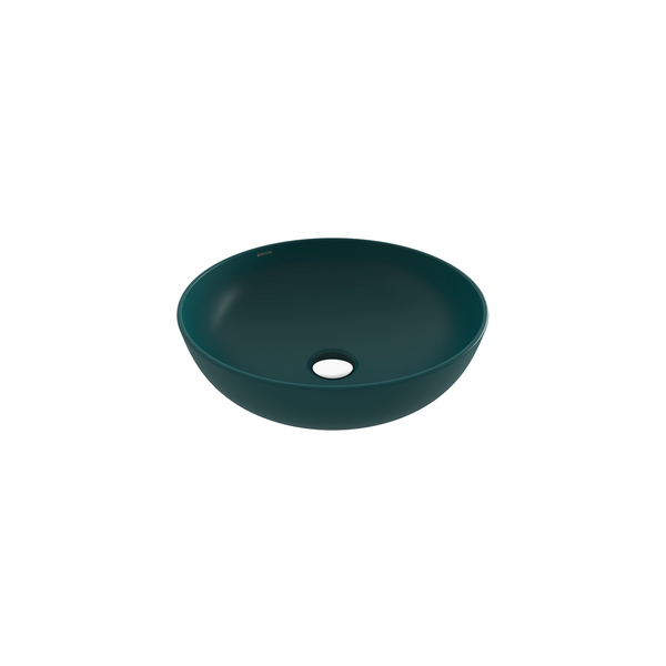 Bocchi Sottile Slim Line Tezgah Üstü Yuvarlak 38cm. Siğ Lavabo - Mat Petrol Mavi̇si̇ - 1494-071-0125