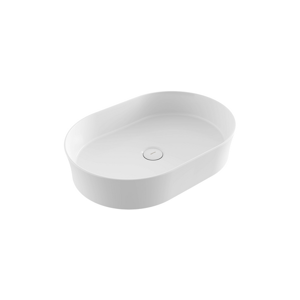 Bocchi Sottile Slim Line Tezgah Üstü Eli̇ps 55X38cm. Lavabo - Beyaz - 1521-001-0125