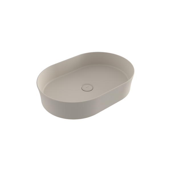 Bocchi Sottile Slim Line Tezgah Üstü Eli̇ps 55X38cm. Lavabo - Mat Yasemi̇n - 1521-007-0125