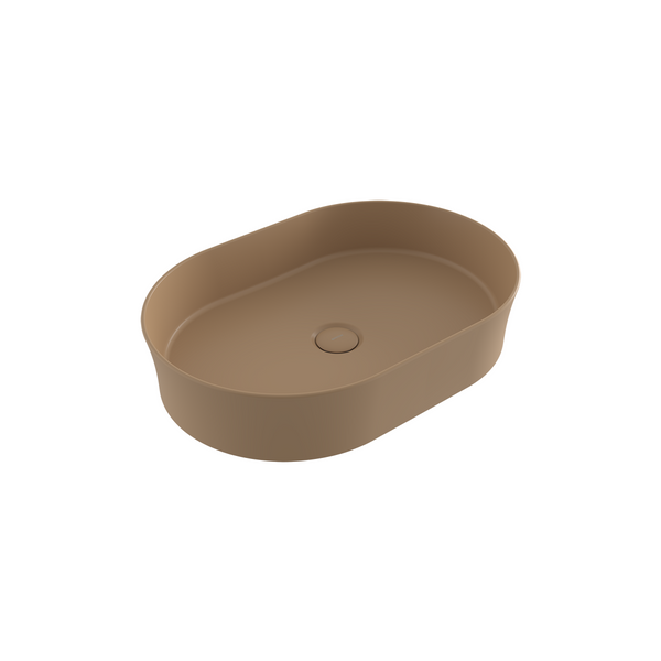 Bocchi Sottile Slim Line Tezgah Üstü Eli̇ps 55X38cm. Lavabo - Mat Kaşmi̇r - 1521-011-0125