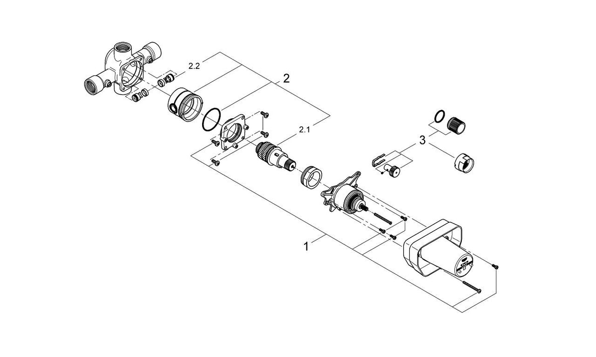 Grohe Grohtherm Termostatik Iç Gövde 3/4″ - 34397000
