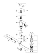 Grohe Eurocube Tek Kumandalı Lavabo Bataryası  S- Boyut - 23127DC0