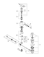 Grohe Eurocube Tek Kumandalı Bide Bataryası  S- Boyut - 23138000