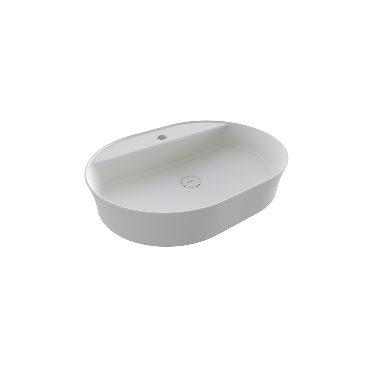Bocchi Sottile Slim Line Batarya Bankli Oval Lavabo 60X45cm. Mat Beyaz - 1600-002-0126