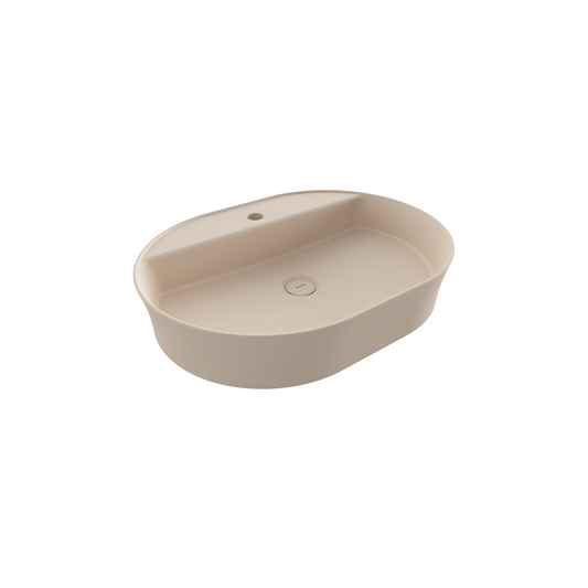Bocchi Sottile Slim Line Batarya Bankli Oval Lavabo 60X45cm. Mat Jasmi̇n - 1600-007-0126