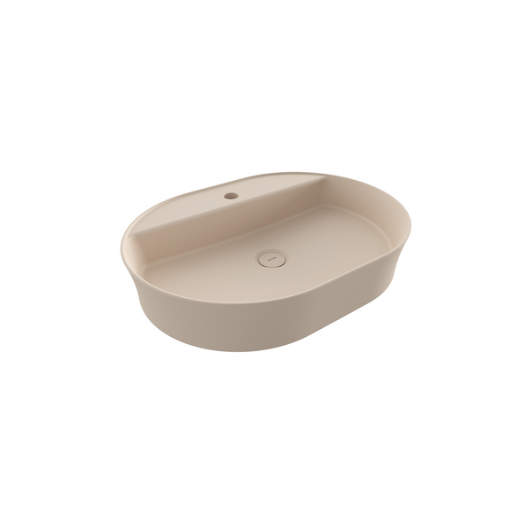 Bocchi Sottile Slim Line Batarya Bankli Oval Lavabo 60X45cm. Mat Jasmi̇n - 1600-007-0126