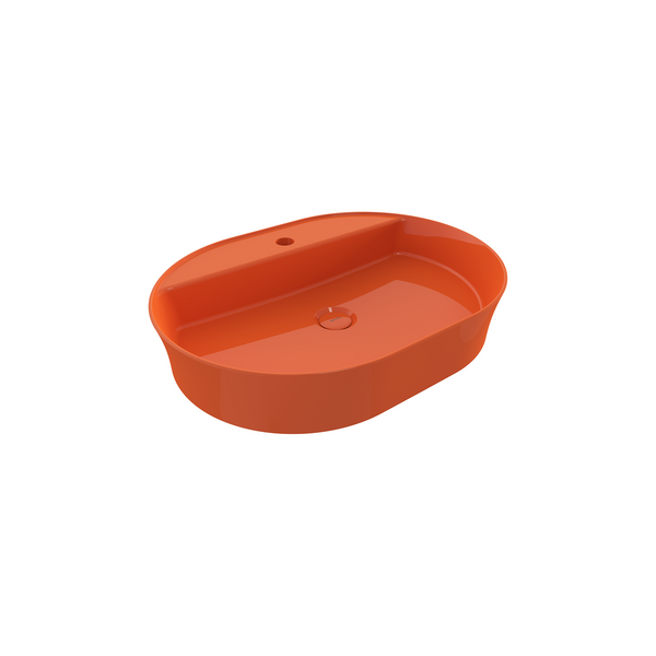 Bocchi Sottile Slim Line Batarya Bankli Oval Lavabo 60X45cm. Parlak T. - 1600-012-0126
