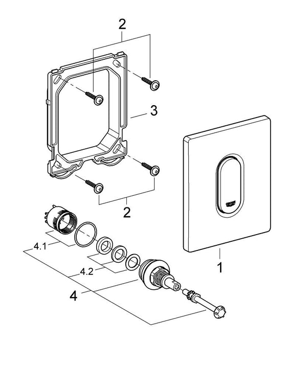 Grohe Arena  Cosmopolitan Kumanda Paneli - 38857P00