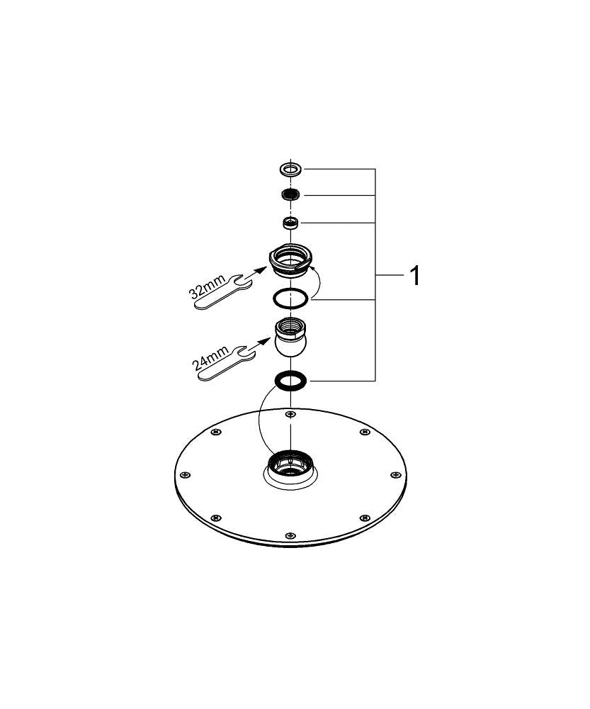Grohe Rainshower  Cosmopolitan 210 Tepe Duşu 1 Akışlı - 28373000