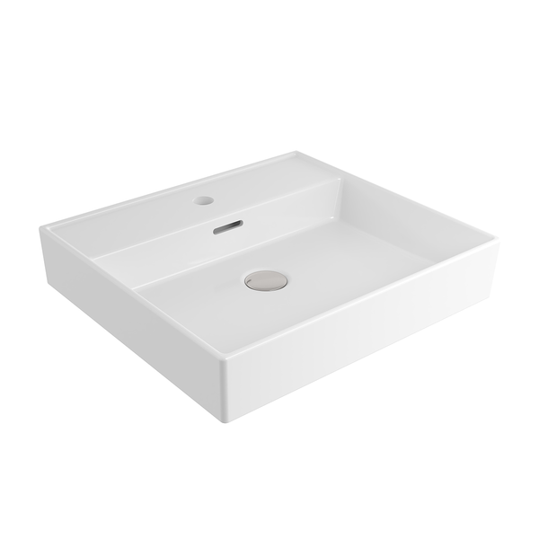 Bocchi Milano Lavabo 50 Cm - Parlak Beyaz - 1644-001-0126