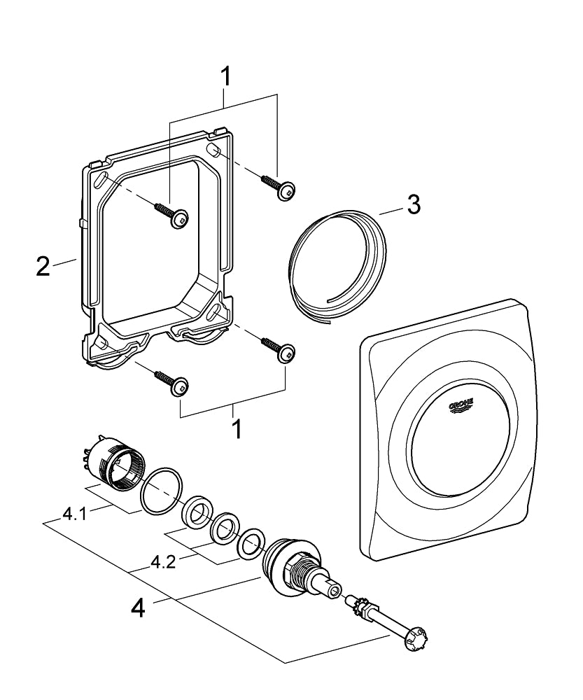 Grohe Surf Kumanda Paneli - 38808P00