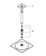 Grohe Rainshower  Aqua 10″ Tepe Duşu Seti 142 Mm, Tek Akışlı - 26861MG0