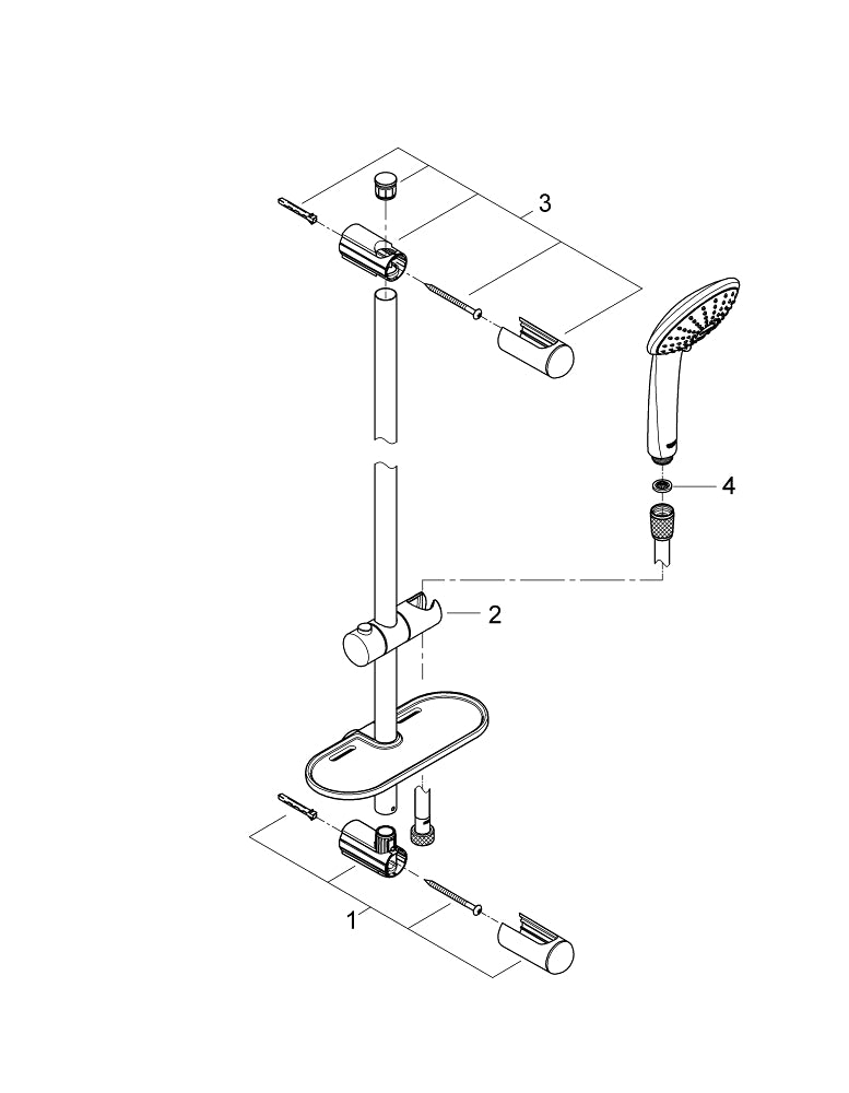 Grohe Euphoria 110  Massage Sürgülü Duş Seti 3 Akışlı - 27226001