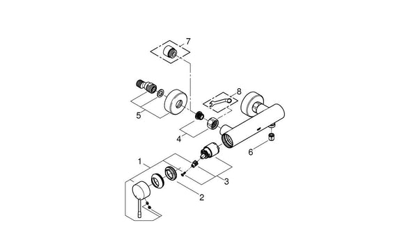 Grohe Essence Tek Kumandalı Duş Bataryası - 25252GL1
