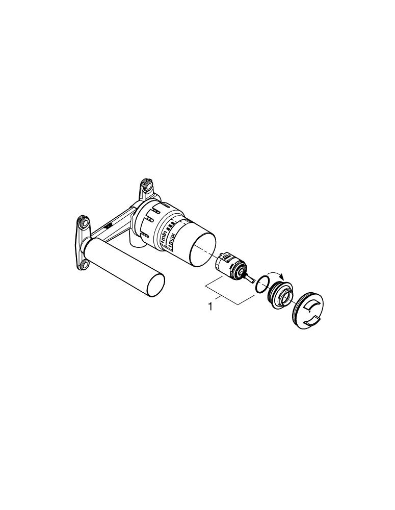 Grohe Joystick Batarya 1/2″, Iç Gövde - 23429000