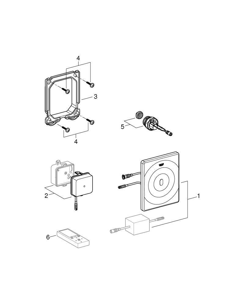Grohe Tectron  Surf Fotoselli Pisuar Kumanda Paneli - 37336001
