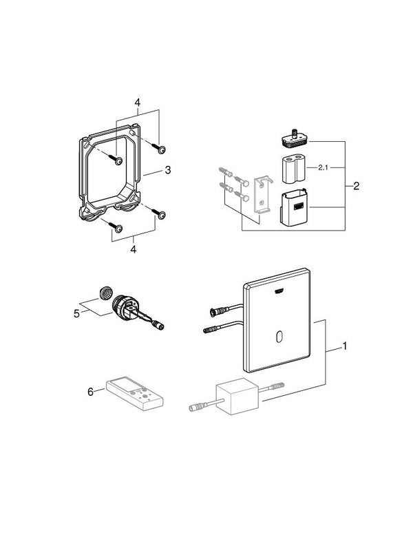 Grohe Tectron  Skate Fotoselli Pisuar Kumanda Paneli - 37324SD1