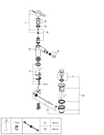Grohe Lineare Tek Kumandalı Bide Bataryası  S- Boyut - 33848001