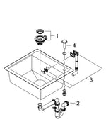 Grohe K700Kompozit Eviye - 31651AP0