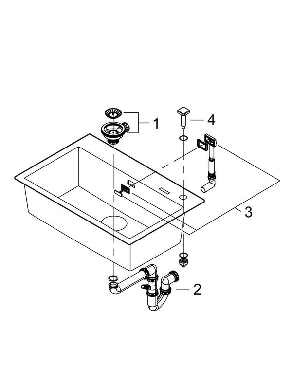 Grohe K700Kompozit Eviye - 31652AP0