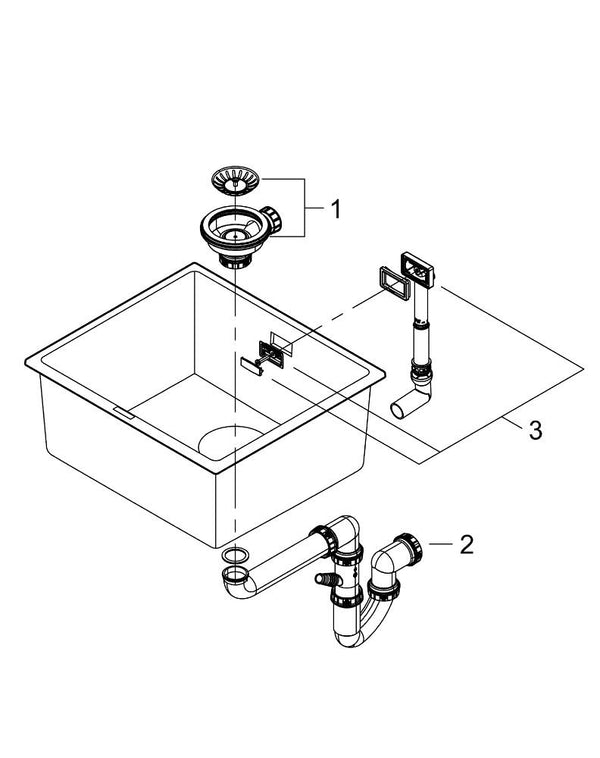 Grohe K700 Ukompozit Eviye - 31653AP0
