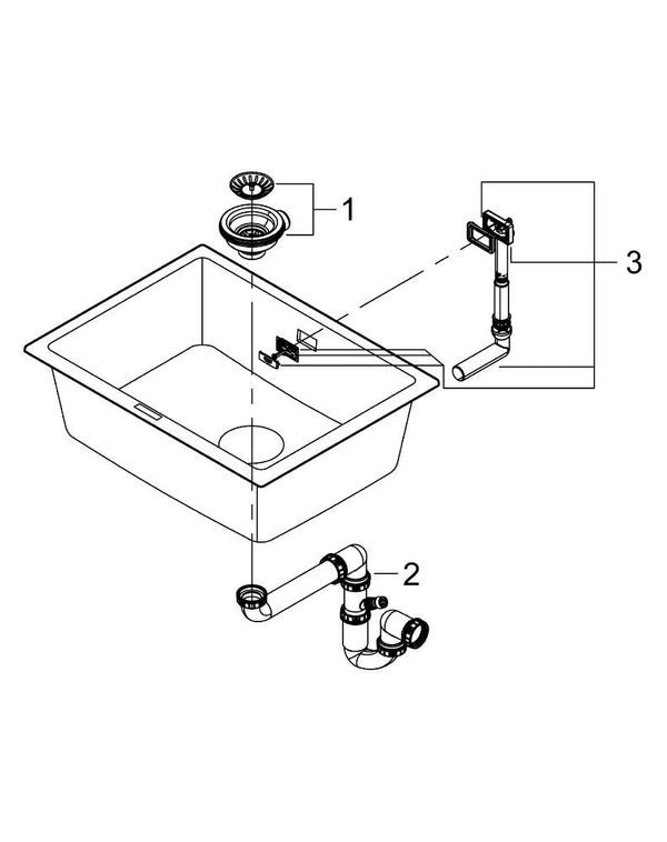 Grohe K700 Ukompozit Eviye - 31655AP0