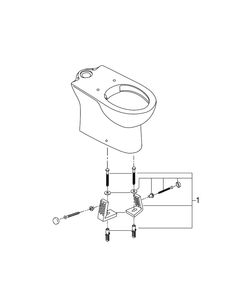 Grohe Bau  Ceramic Floor Standing  W C For Close Coupled Combination - 39429000