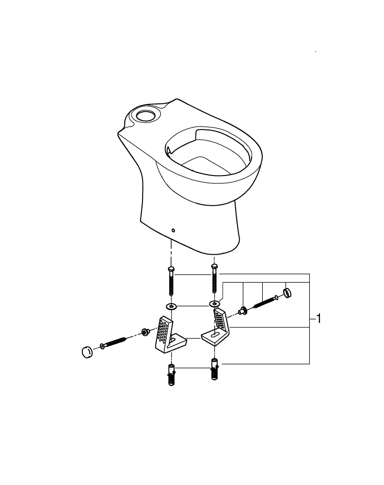 Grohe Bau  Ceramic Floor Standing  W C For Close Coupled Combination - 39349000