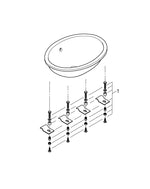 Grohe Bau  Ceramic Undercounter Wash Basin 55 - 39423000