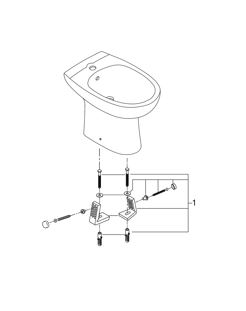 Grohe Bau  Ceramic Floor Standing Bidet - 39432000