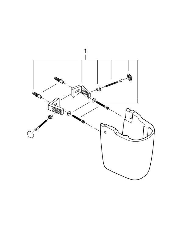 Grohe Bau  Ceramic Half Pedestal - 39426000