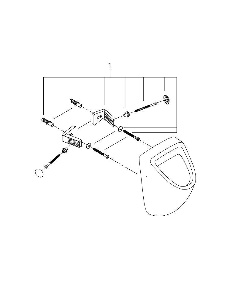Grohe Bau  Ceramic Urinal - 39438000
