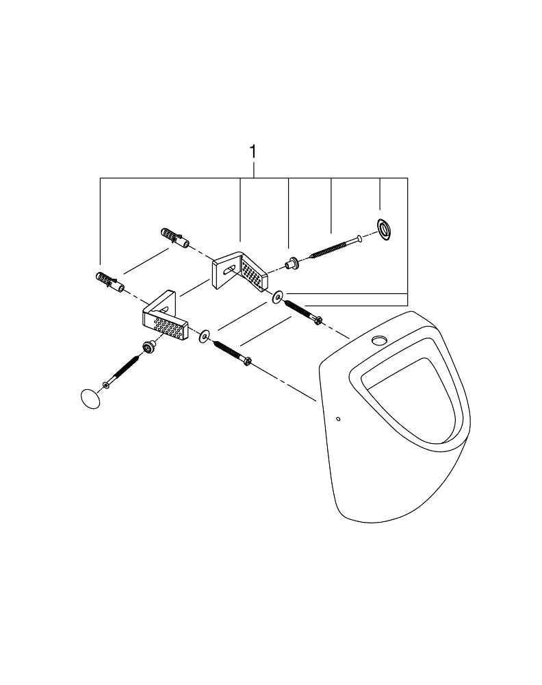 Grohe Bau  Ceramic Urinal - 39439000