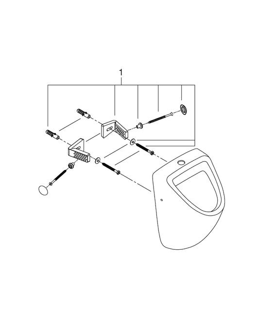 Grohe Bau  Ceramic Urinal - 39439000