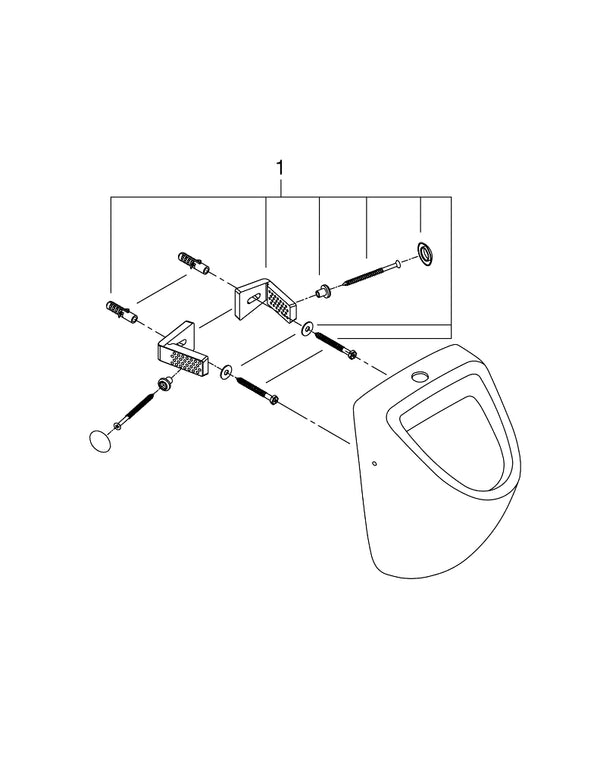 Grohe Bau  Ceramic Urinal - 39439000