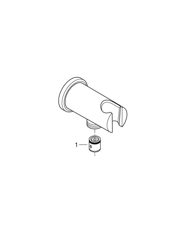 Grohe Rainshower Shower Outlet Elbow 1/2″ With Holder - 26658MS0