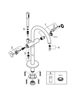 Grohe Atrio Tek Kumandalı Yerden Küvet Bataryası - 24368000