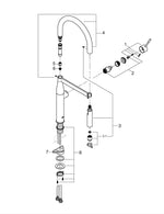 Grohe Essence Tek Kumandalı Eviye Bataryası - 30503KF0