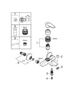 Grohe Bau Edge Tek Kumandalı Banyo Bataryası - 2360510F