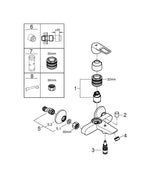 Grohe Bau Loop Tek Kumandalı Banyo Bataryası - 23603001