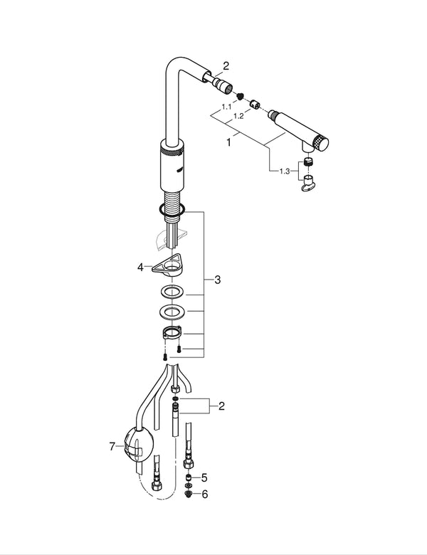 Grohe Minta  Smart Control Eviye  Bataryası - 31613A00