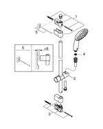 Grohe Tempesta 110 Shower Rail Set 1 Spray ( Rain) - 27925003